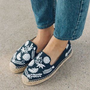 Soludos embroidered platform espadrilles